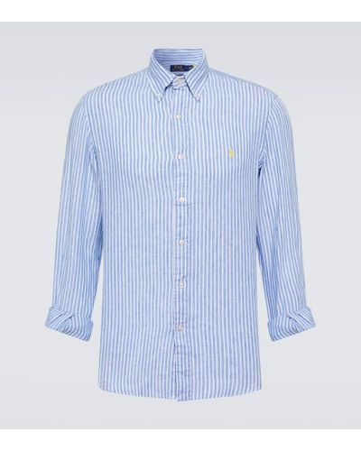 Polo Ralph Lauren Hemd aus Leinen - Blau