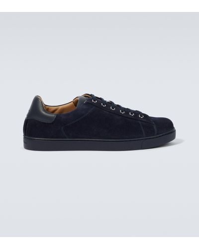 Gianvito Rossi Suede Low-top Trainers - Blue