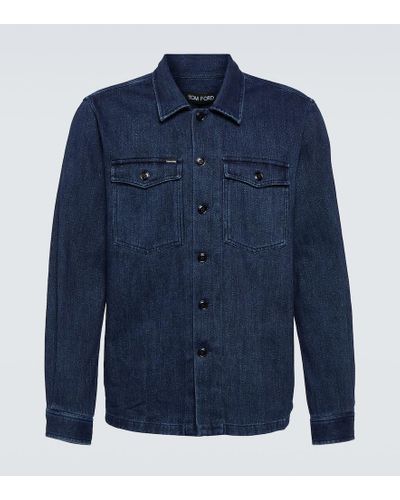 Tom Ford Giacca camicia di jeans - Blu