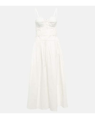 Proenza Schouler Cotton-blend Midi Dress - White