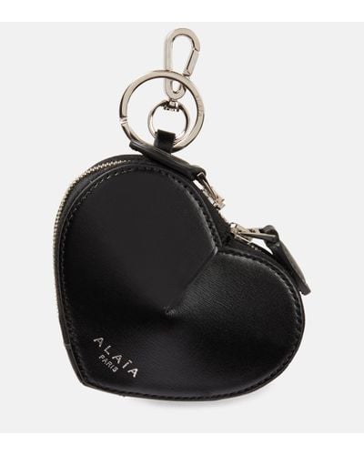 Alaïa Le Cour Mini Leather Coin Purse - Black