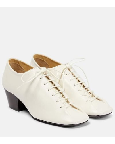 Lemaire Leather Derby Shoes - White