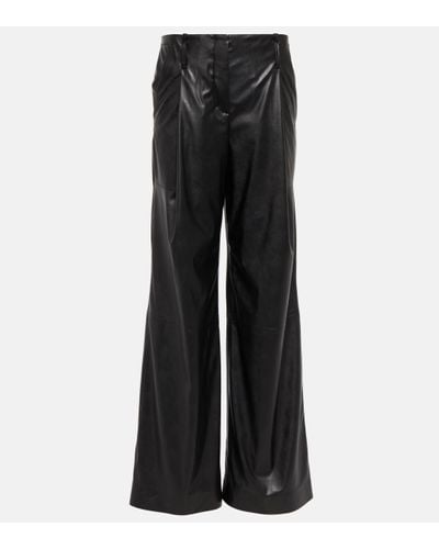 Dorothee Schumacher Sleek Comfort Faux-leather Trousers - Black