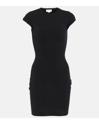 Victoria Beckham Vb Bodycon Knit Minidress - Black
