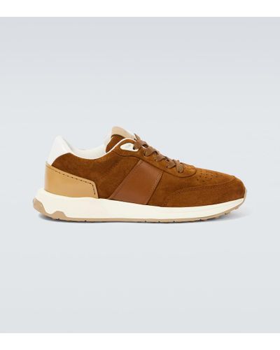 Tod's Sneakers aus Veloursleder - Braun