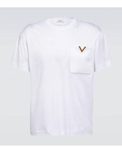 Valentino T-Shirt VGold aus Baumwolle - Weiß