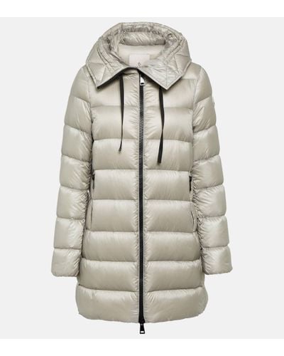 Moncler Suyen Quilted Down Coat - Grey