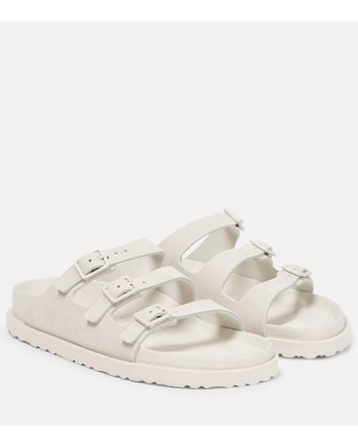 Birkenstock 1774 Florida Suede Sandals - White