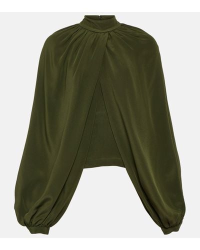 Co. Blouse drapee - Vert