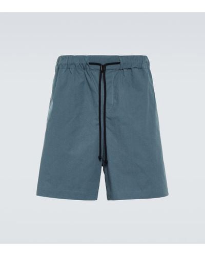 Commas Cotton Shorts - Blue