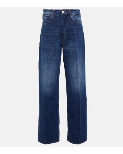 FRAME Weite High-Rise Jeans Le High 'N' Tight - Blau