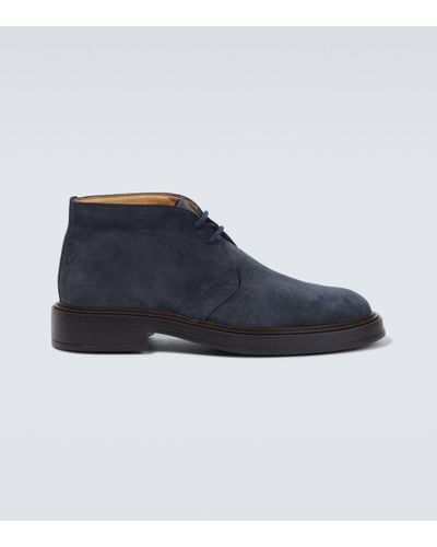 Tod's Extralight Suede Desert Boots - Blue