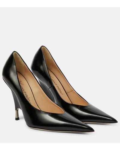 Blumarine Godiva Leather Court Shoes - Brown