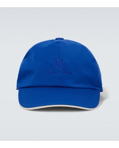 Loro Piana Cappello da baseball in tessuto tecnico - Blu