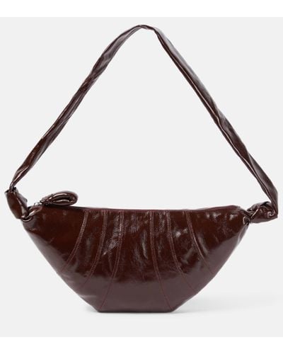 Lemaire Croissant Medium Faux Leather Shoulder Bag - Brown