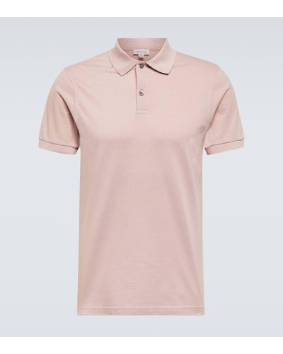 Sunspel Cotton Pique" Polo Shirt - Pink