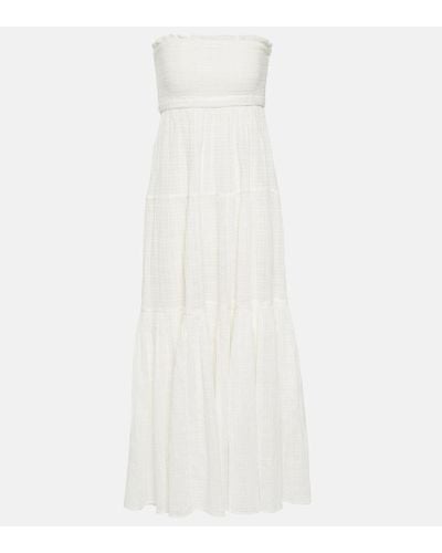 Veronica Beard Mckinney Cotton Maxi Dress - White