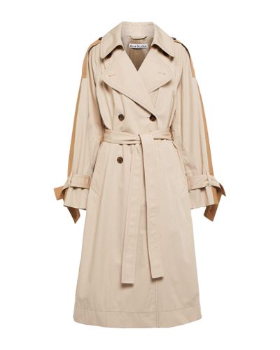 Acne Studios Cotton Trench Coat - Natural