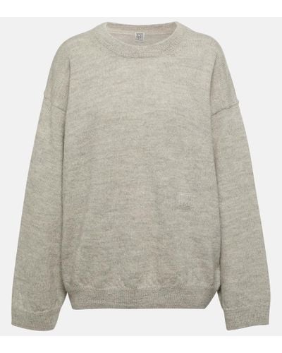 Totême Alpaca And Wool Sweater - Gray