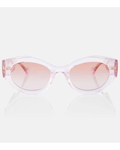 Gucci Runde Sonnenbrille Interlocking G - Pink