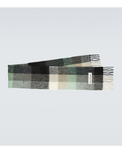 Acne Studios Echarpe en laine d'alpaga melangee - Multicolore