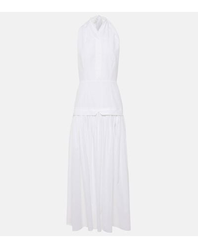 TOVE Quinn Cotton Midi Dress - White