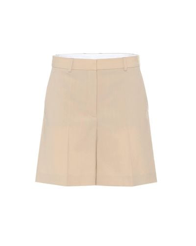 Stella McCartney Amber Wool Bermuda Shorts - Natural