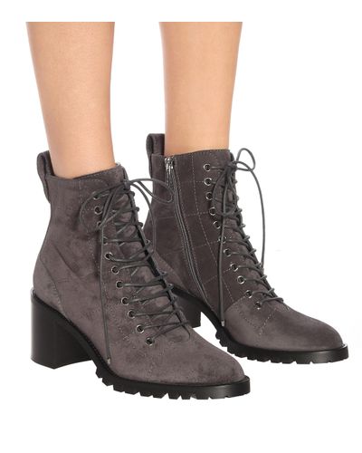 jimmy choo grey suede boots