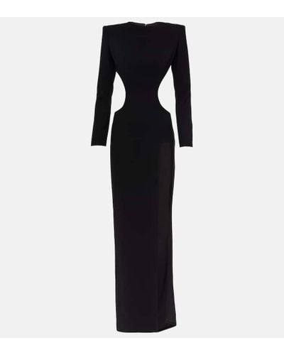 Monot Cutout Side-slit Gown - Black