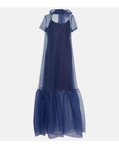 STAUD Calluna Organza Gown - Blue
