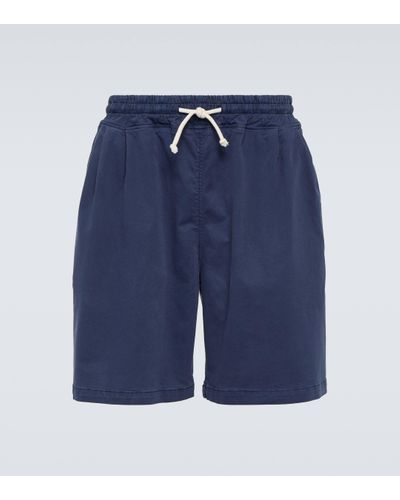 Frankie Shop Pierce Cotton-blend Shorts - Blue