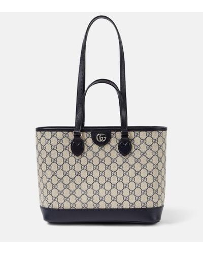 Gucci Tote Ophidia Large GG Supreme aus Canvas - Weiß
