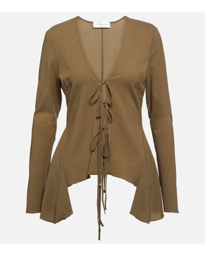 Blumarine Blouse en laine melangee - Vert