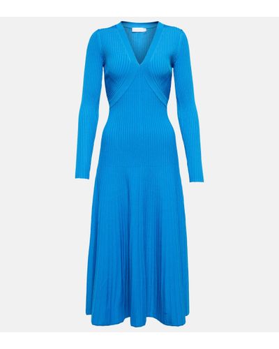 Jonathan Simkhai Melba Ribbed-knit Midi Dress - Blue