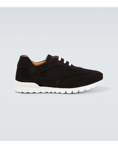 Kiton Sneakers in suede - Nero
