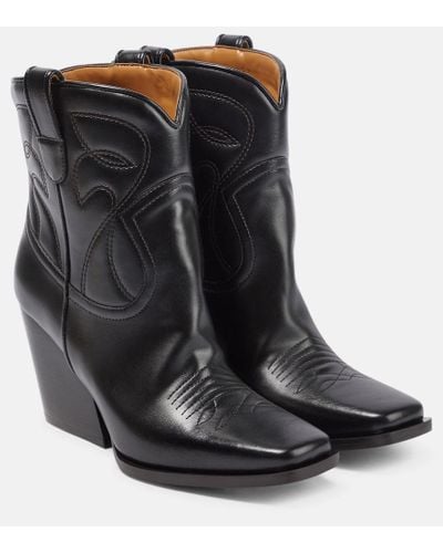 Stella McCartney Cloudy Alter Mat Cowboy Boots - Black