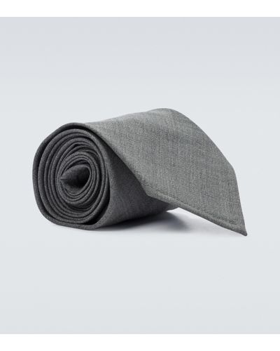 Prada Krawatte aus Schurwolle - Grau