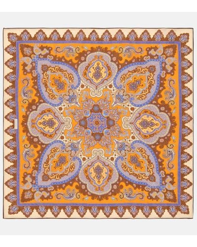 Zimmermann Foulard en coton et soie - Orange