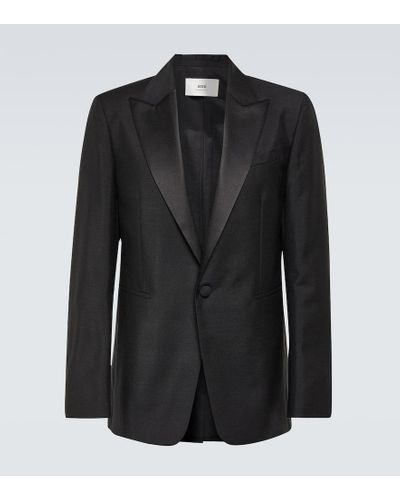 Ami Paris Blazer aus Mohair und Wolle - Schwarz