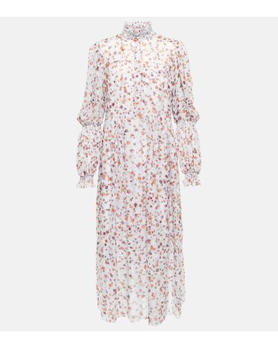 Dorothee Schumacher Drapy Softness Printed Midi Dress - Multicolor
