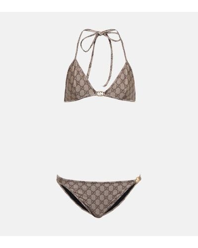 Gucci Triangel-Bikini GG - Mehrfarbig