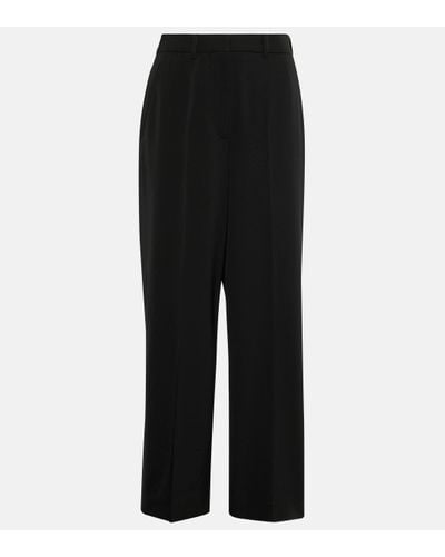 Stella McCartney Wool-blend Straight Trousers - Black