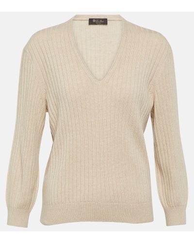 Loro Piana Maras Cashmere Sweater - Natural