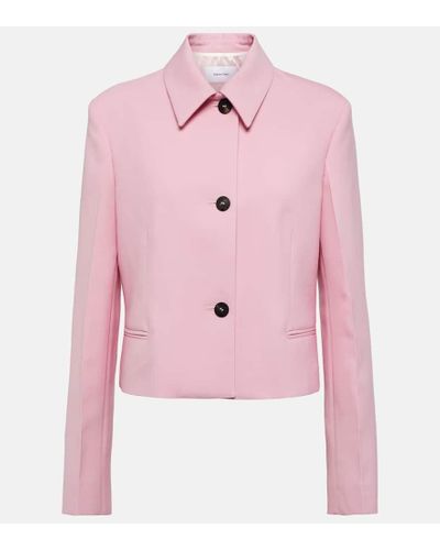 Ferragamo Jacke aus Schurwolle - Pink
