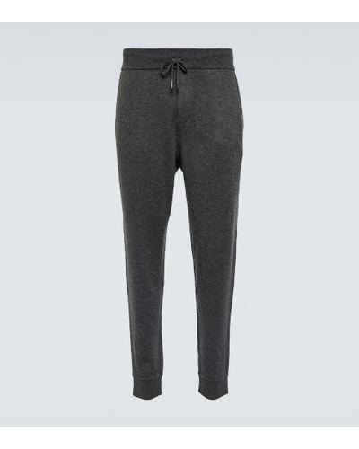 Ralph Lauren Purple Label Wool And Cashmere Sweatpants - Gray