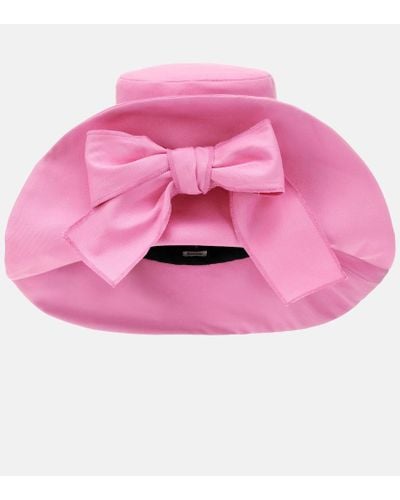 Miu Miu Hut aus Baumwolle - Pink