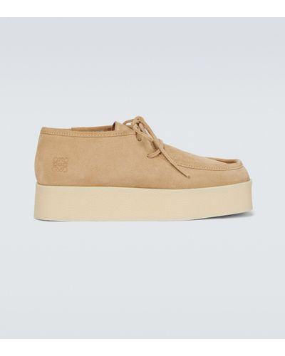 Loewe Wedge Lace-up Shoes - Natural