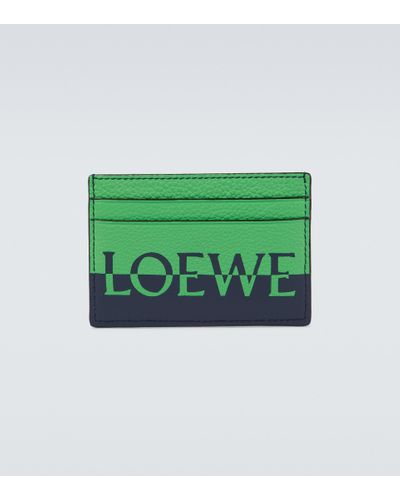 Loewe Leather Cardholder - Green