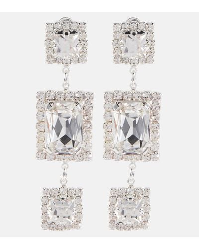 Magda Butrym Crystal-embellished Drop Earrings - White