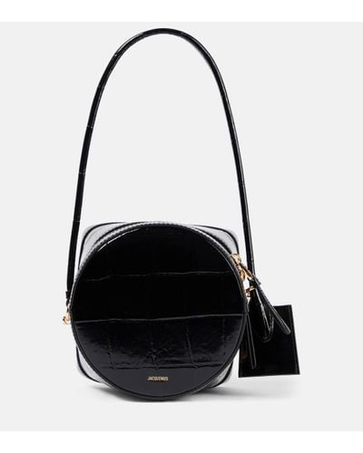 Jacquemus Le Vanito Leather Shoulder Bag - Black